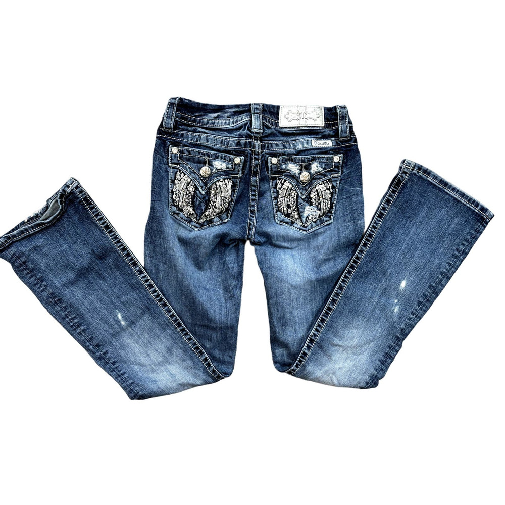 Miss Me Angel Wings Bootcut 24